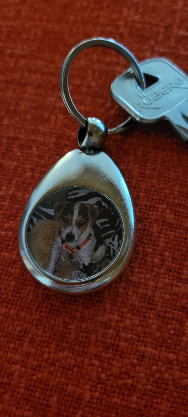 Customer photo review of Schlüsselanhänger mit Hundefoto