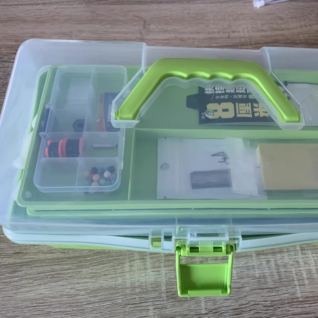 Customer photo review of Three-Layer Multipurpose Organizer Box