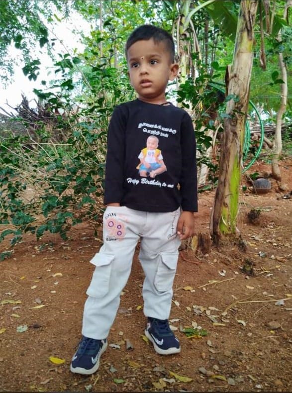 Customer photo review of Custom T Shirt Boy Round Neck