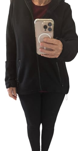 Customer photo review of Cubby Hooded Sweatshirt - Black