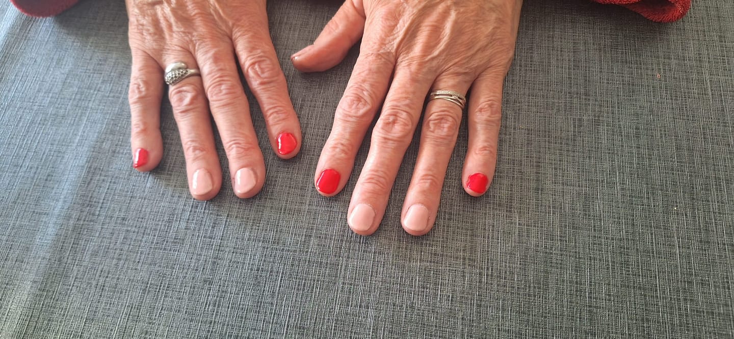 Customer photo review of Natural Pink Dipping Powder