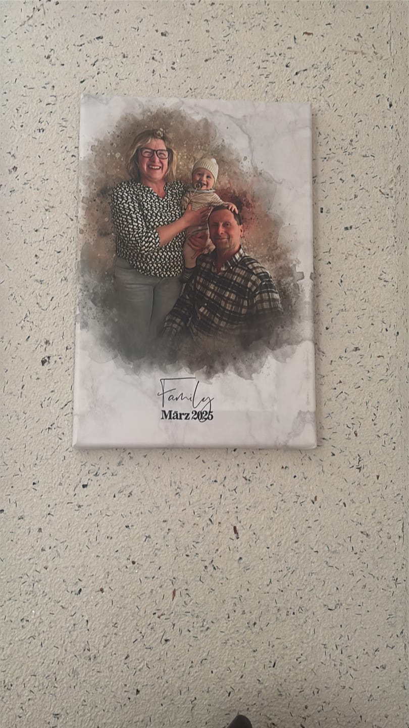Customer photo review of Familien-Poster im Aquarell-Stil | personalisierbar
