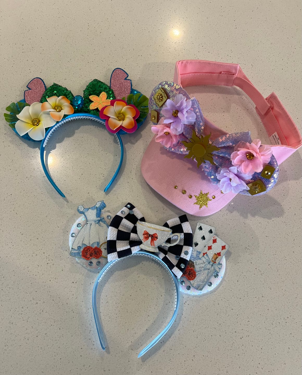 Customer photo review of Stitch Hawaii Mickey Ears
