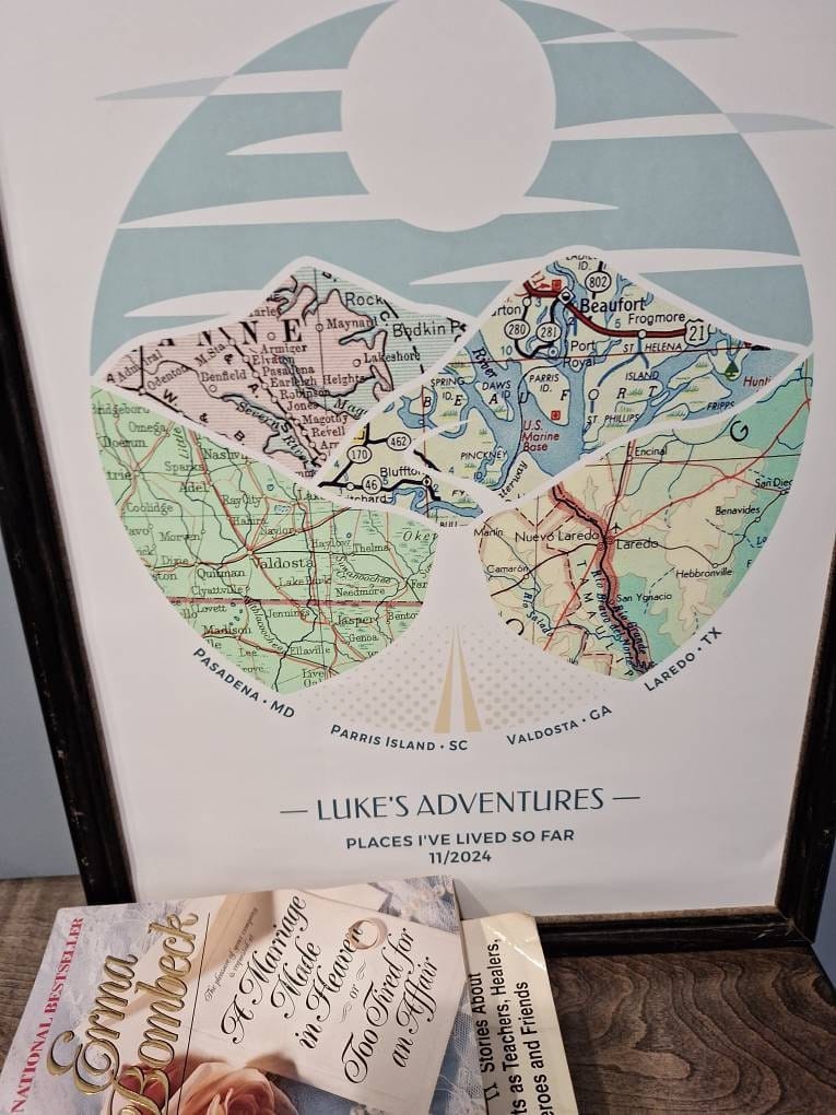 Customer photo review of Wanderlust Map [Digital Only]
