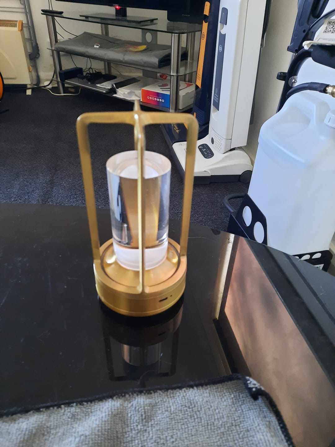 Customer photo review of Modern Cordless Metal Nordic Desk & Table Lamp - Cordless, Rechargeable, LED with Touch Control & Dimming Feature, Suitable for Bedroom, Home, Outdoor - Ideal Night Light for Restaurant and Home Usage
