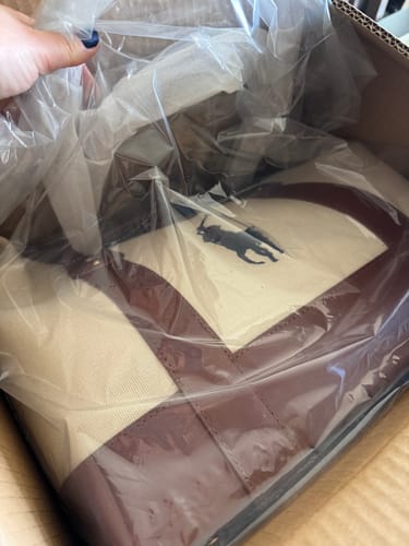 Customer photo review of Polo Ralph Lauren Dog Leather and Canvas Tote