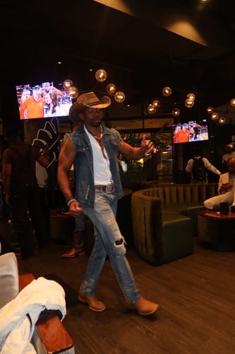 Customer photo review of Tan Basketweave Leather Boots - Square Toe