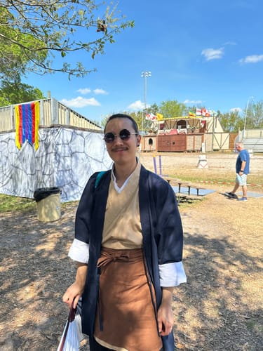 Customer photo review of Nong Min 农民 Farmer's Han Ming Men's & Unisex Commoner Hanfu Shanku Set