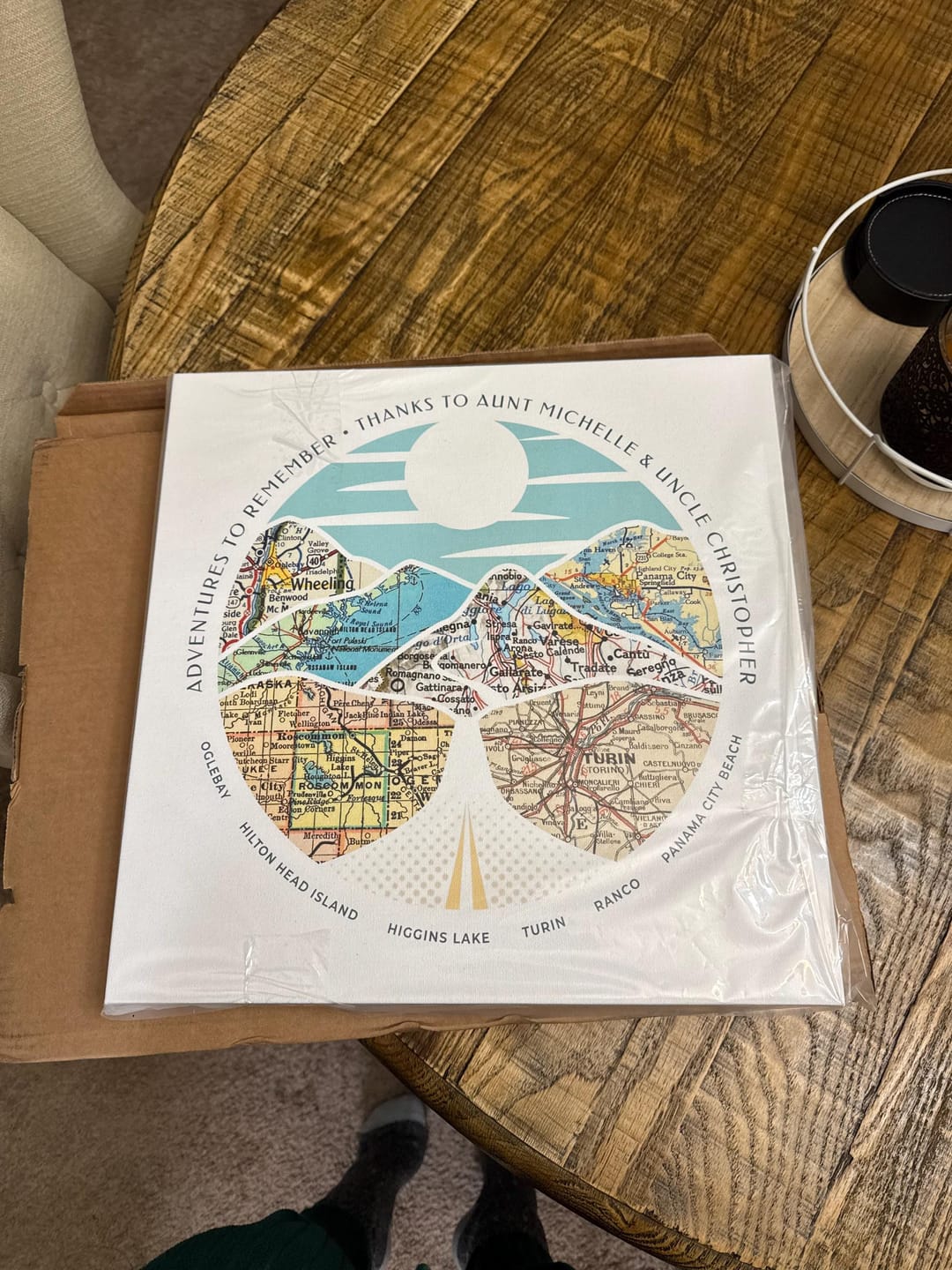 Customer photo review of Wanderlust Map [Digital Only]