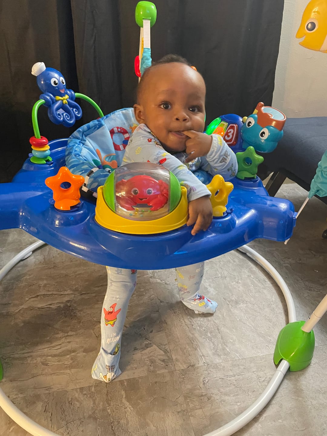 Customer photo review of SpongeBob SquarePants: Good Vibes Bamboo Convertible Footie