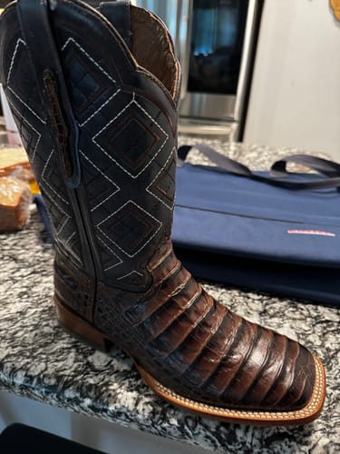 Customer photo review of “BROWN CAIMAN BELLY” | MEN’S COWBOY BOOTS