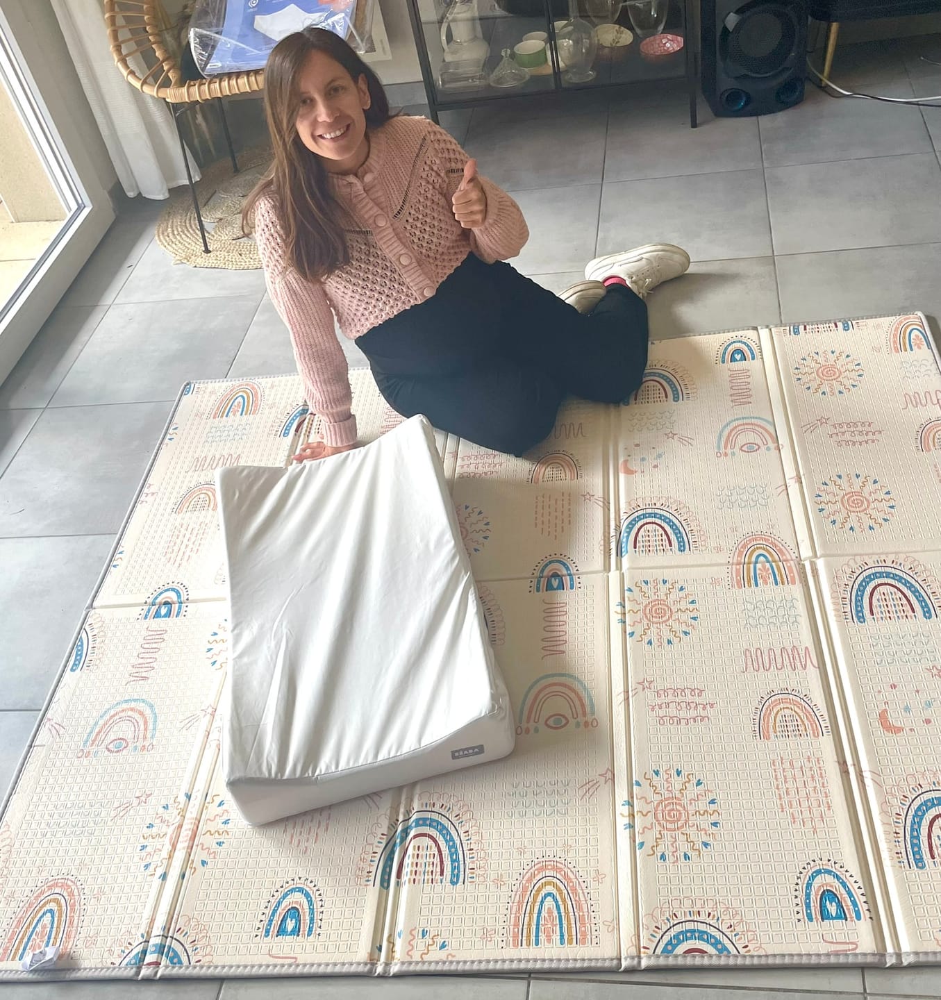 Customer photo review of Tapis Anti-Choc : Créez un grand espace de jeu !