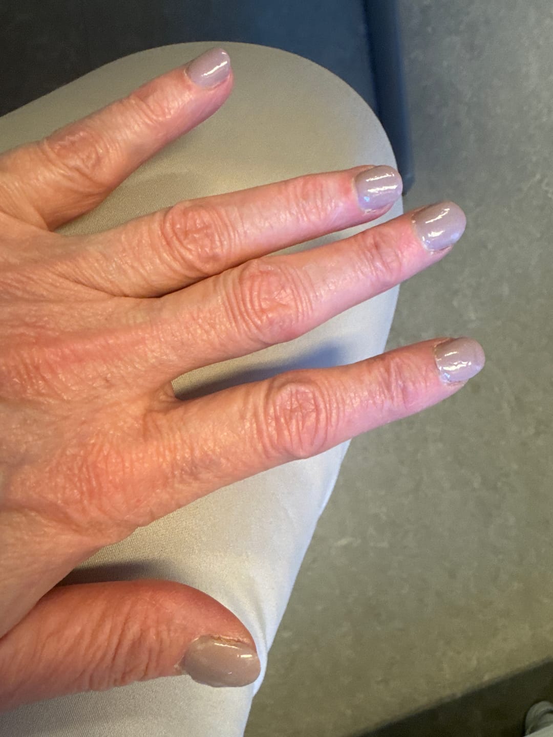 Customer photo review of Auburn Umber Dipping Powder