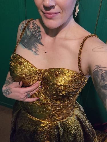 Customer photo review of Autumn Leaves Gown