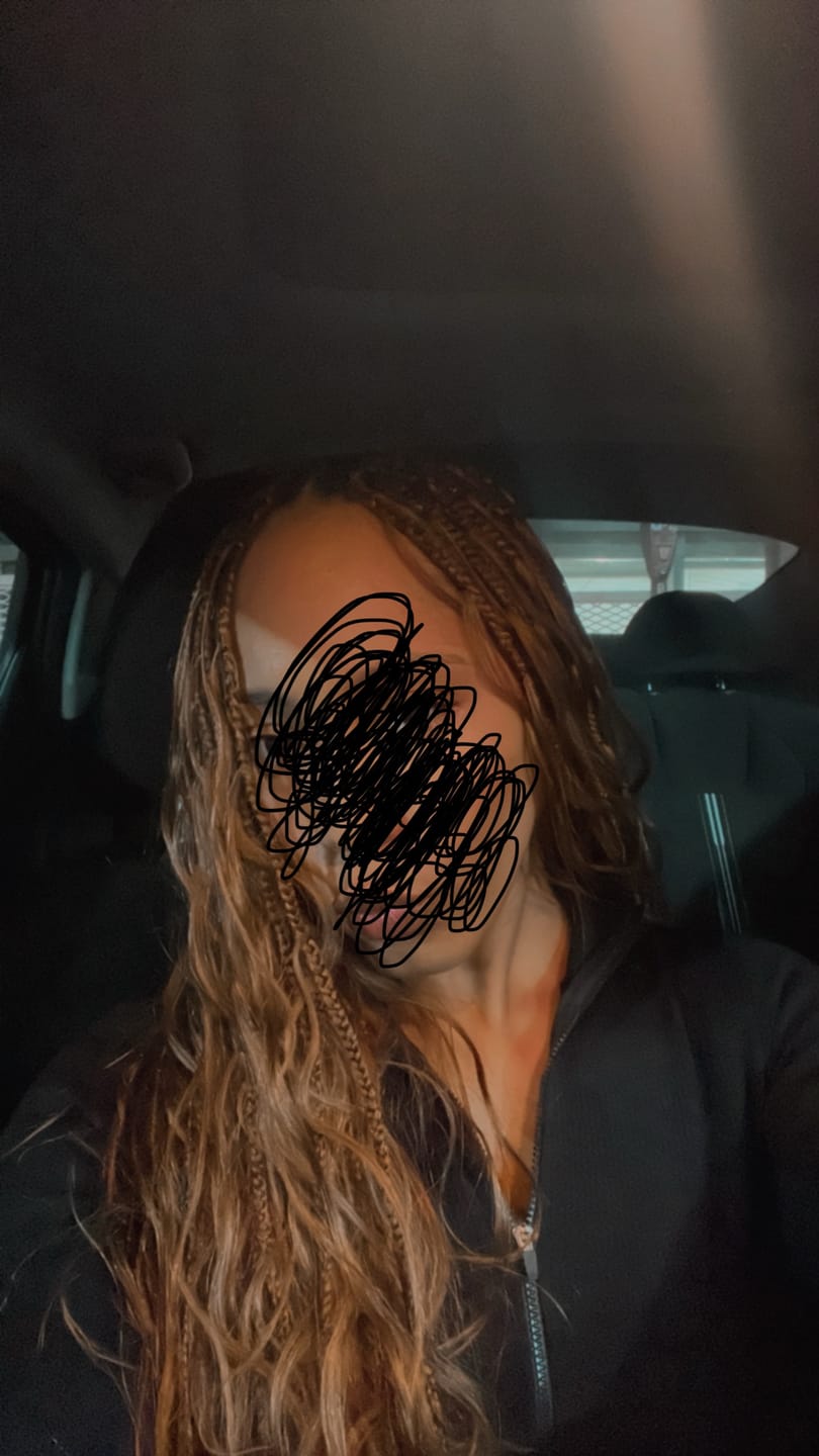 Customer photo review of #30 Light Brown Body Wave Bulk Human Braiding Hair