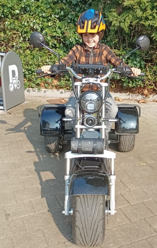 Customer photo review of Tricycle électrique 3 roues CP-3.0 – biplace compact, autonomie modulable (20 Ah / 40 Ah)