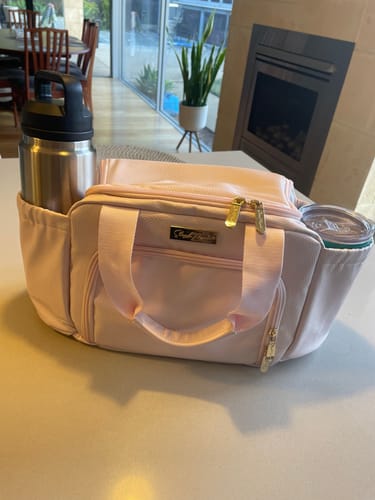 Customer photo review of Luxe Insulated Lunch Bag - Blush