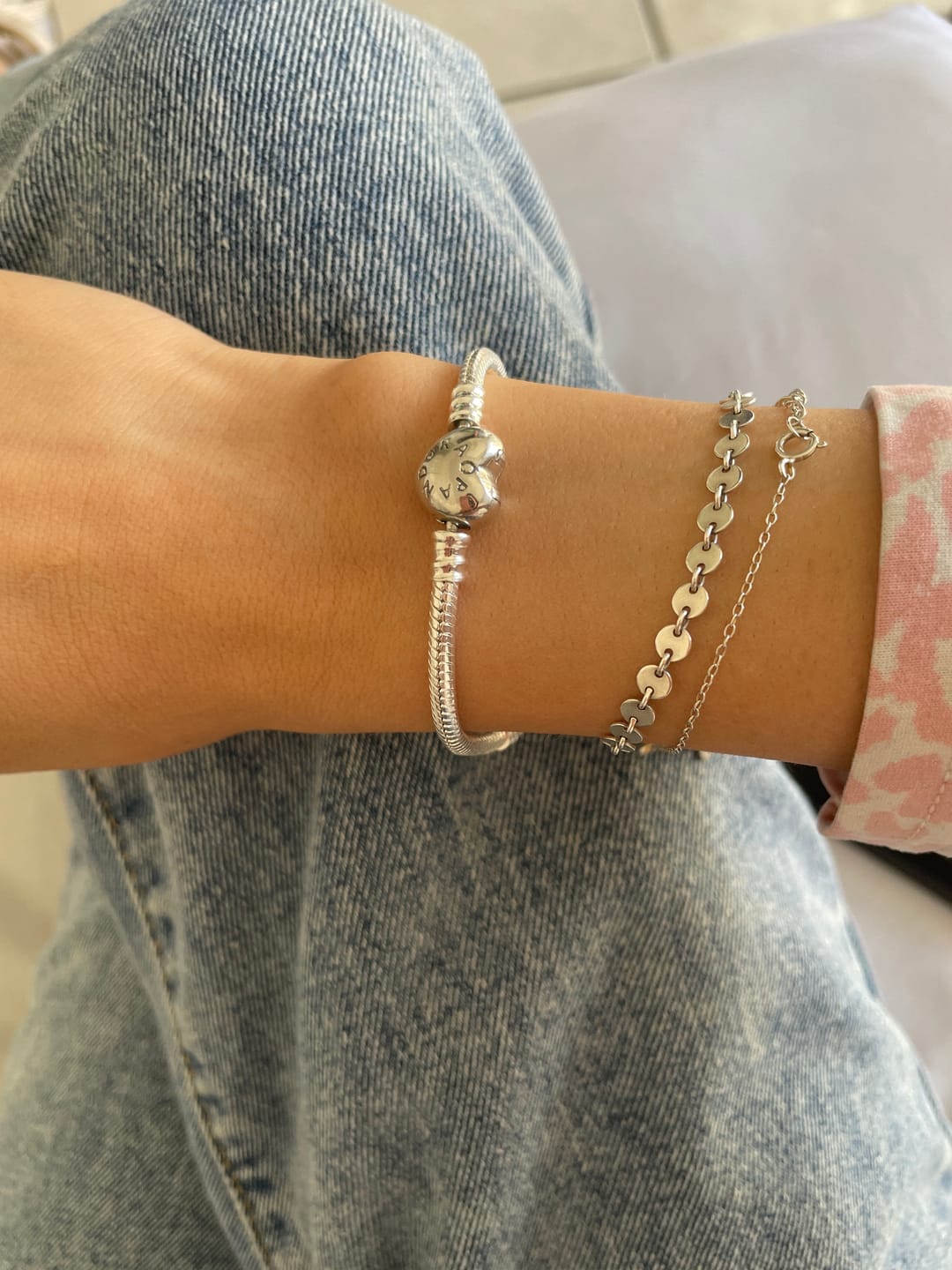 Customer photo review of PULSERA PANDORA MOMENTS CORAZON + KIT DE REGALO