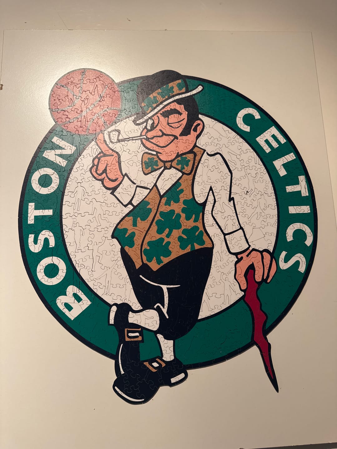 Customer photo review of Boston Celtics™ - Holzpuzzle