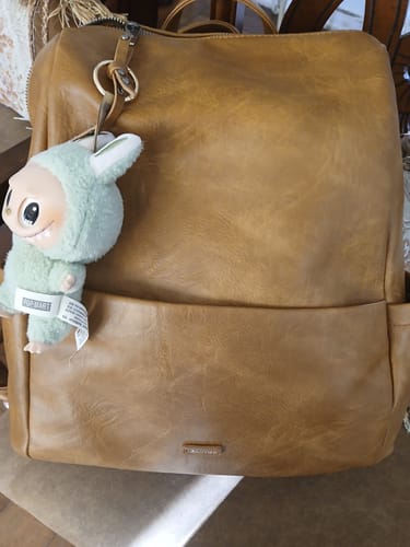 Reseña con foto de un cliente sobre Mochila Para Notebook Boho