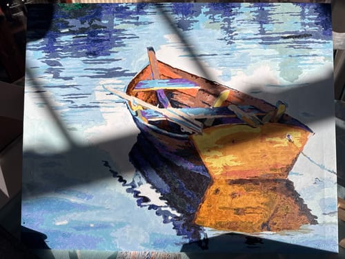 Customer photo review of Tranquil Sailing - Paint by Numbers