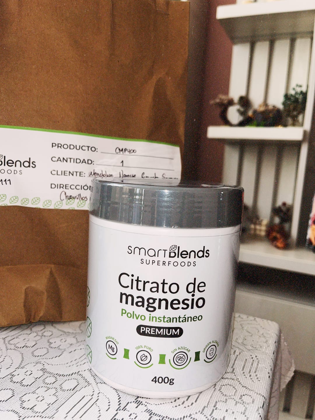 Customer photo review of Citrato de Magnesio Premium 400g