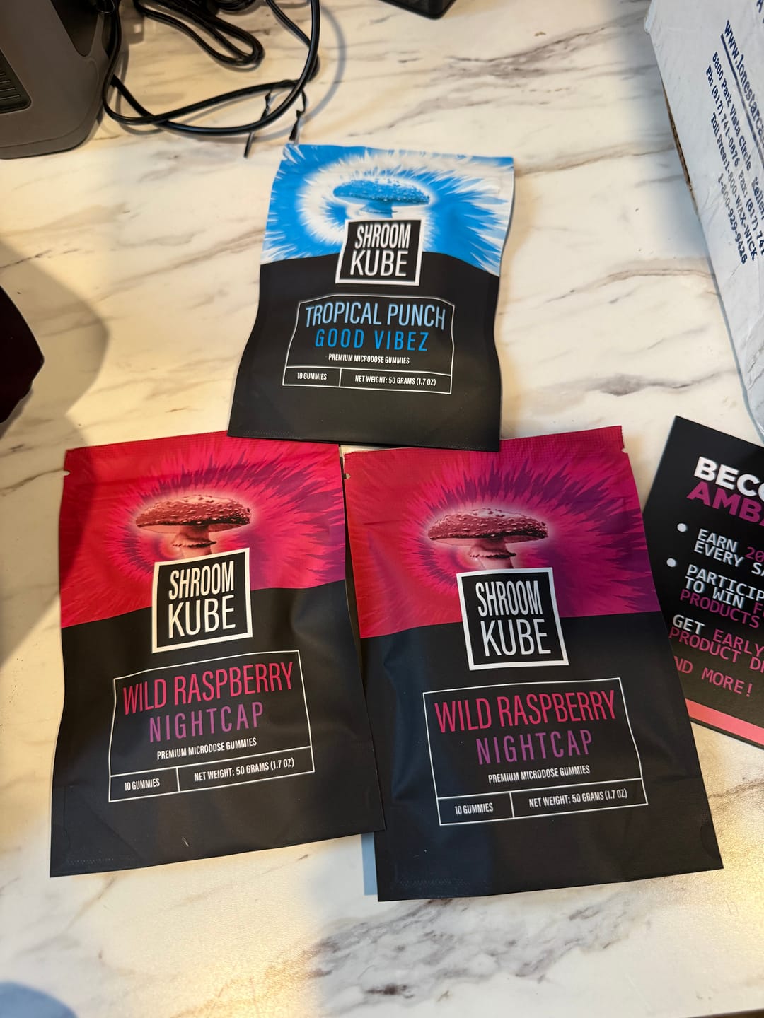 Customer photo review of Wild Raspberry Shroom Kube - Functional Sleep Blend