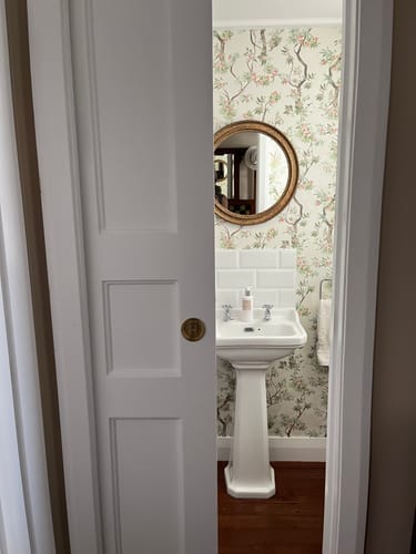 Customer photo review of Folia - Blossoming Tree Wallpaper - Cream/Pink- Discontinuing