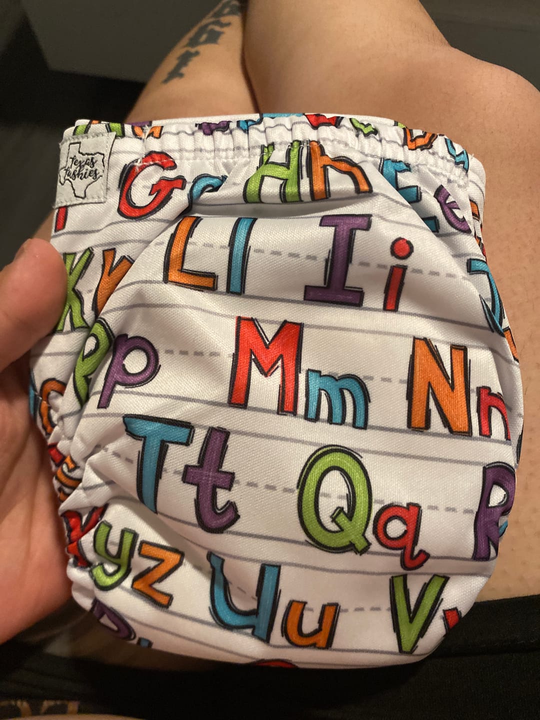 Customer photo review of Tiny Tushies Newborn AIO Cloth Diaper