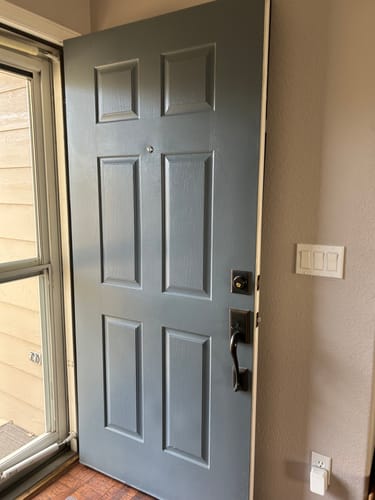 Customer photo review of Western Reflections Crosslines Door Glass - 24" x 66" Frame Kit