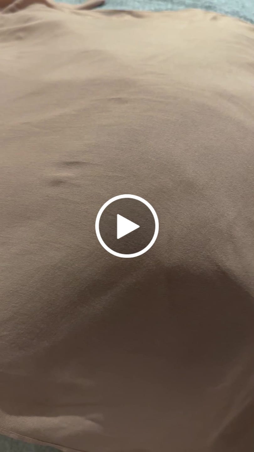 Customer video review of Luxury Modal Hijab - Wheat