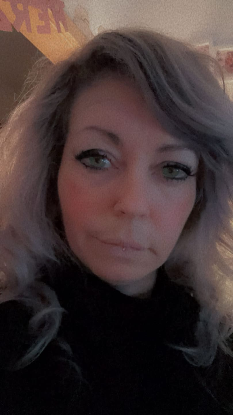 Customer photo review of Pixie Blue Prescription Colored Contact Lenses