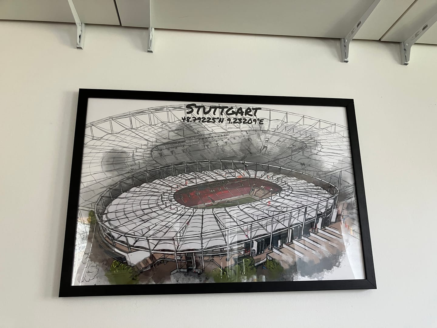 Customer photo review of Stadion Poster Stuttgart Art Print