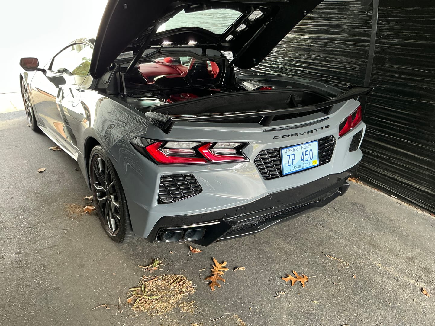 Customer photo review of Chevrolet Corvette C8 License Plate Backing