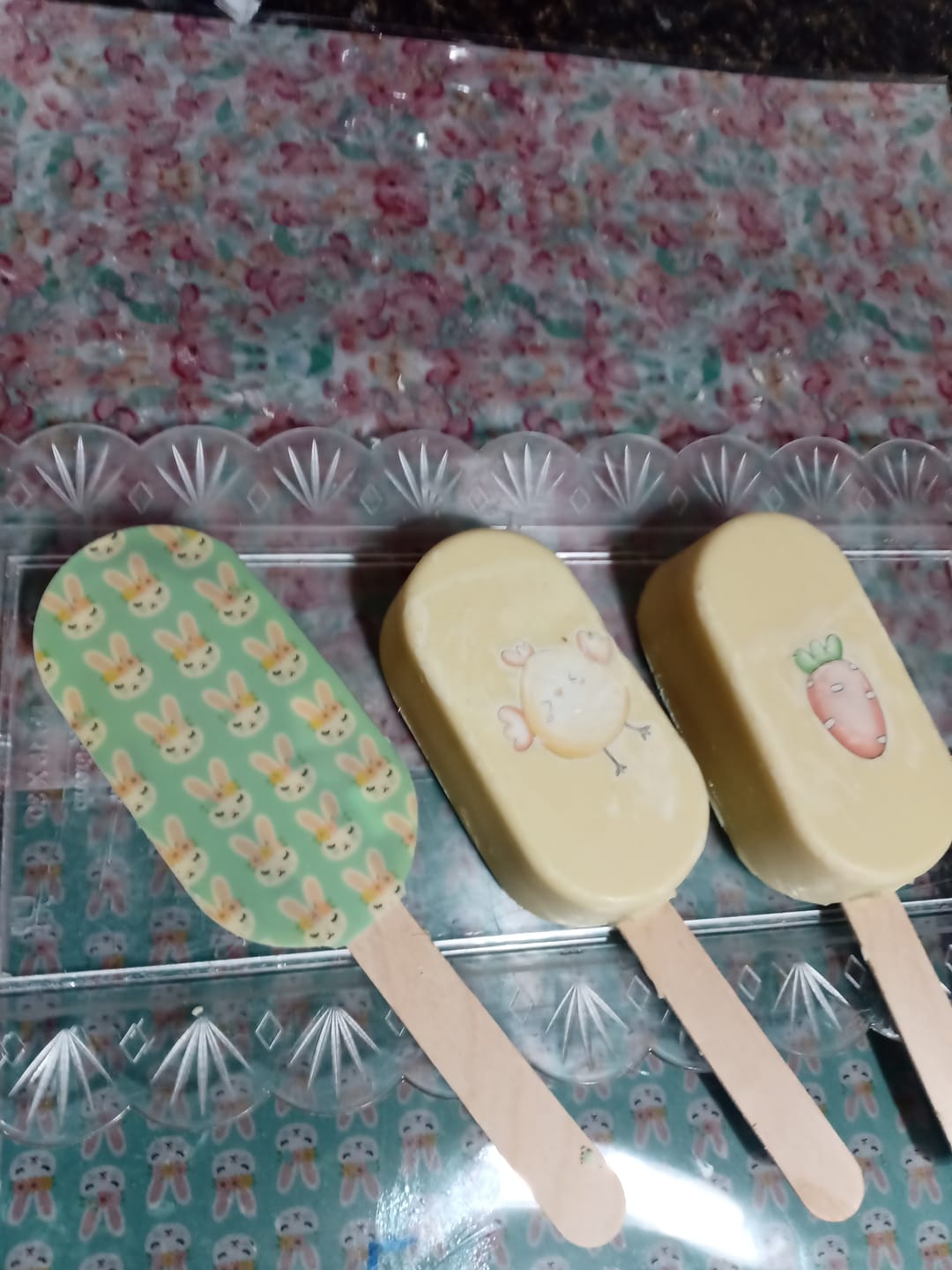 Customer photo review of SPECIAL καλούπι σοκολάτας γλειφιτζούρια popsicles