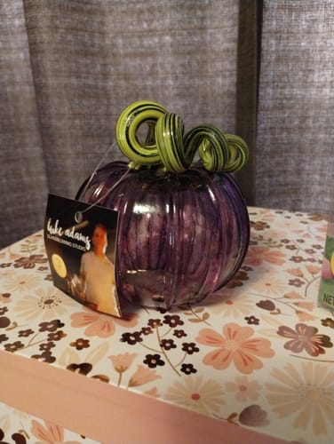 Customer photo review of $39 Mystery Glass Pumpkin