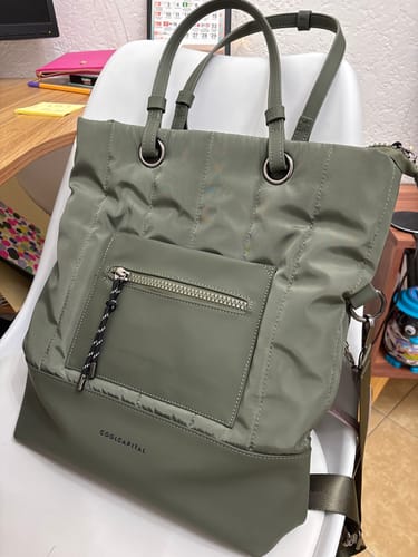 Customer photo review of Bolsa Tote Bag Fuji Laptop 14" Cool Capital Verde