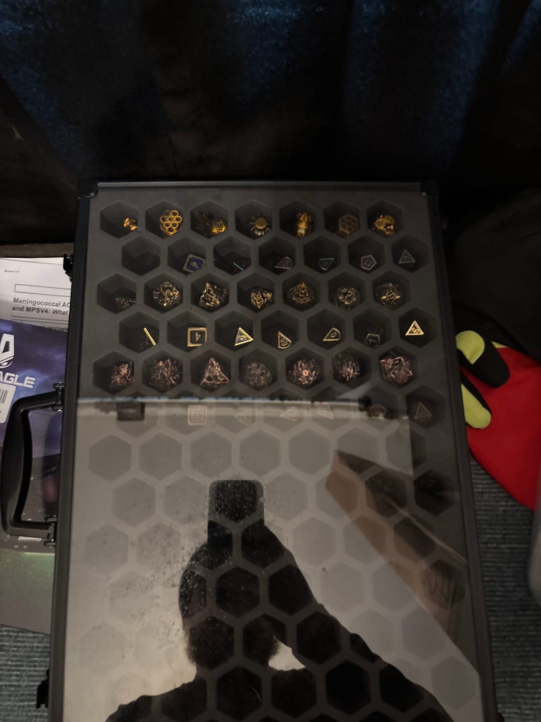 Customer photo review of Mystery Metal Dice Set Subscription