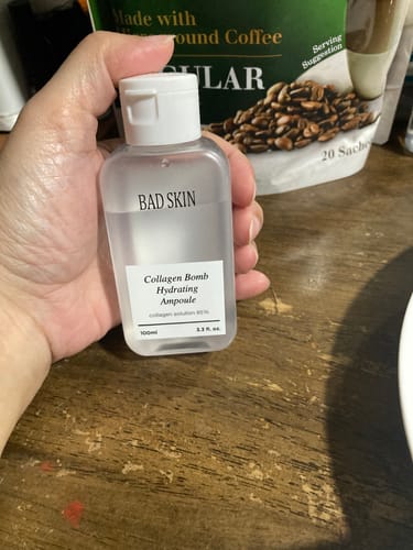 Customer photo review of Bad Skin™ Korean Collagen Bomb Hydrating Ampoule