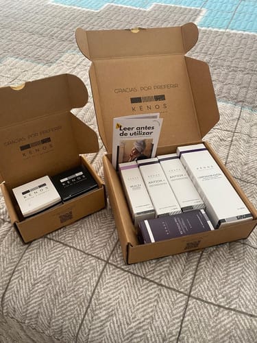 Customer photo review of Pack full rostro: Hidro-K Día, Hidro-K Noche, Realiv, Retinox Pro, Limpiador Facial + DESPACHO GRATIS