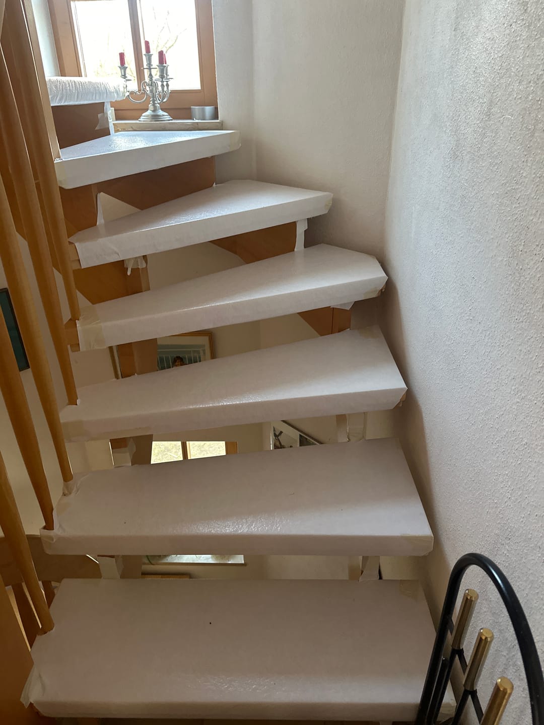 Customer photo review of Selbstklebendes Abdeckvlies 160 g - weiß