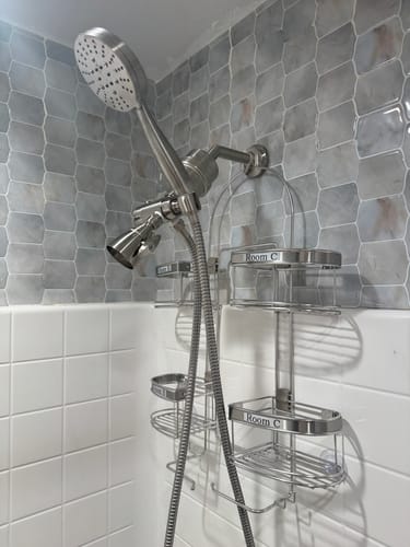 Customer photo review of 7 Inch Shower Arm and Flange