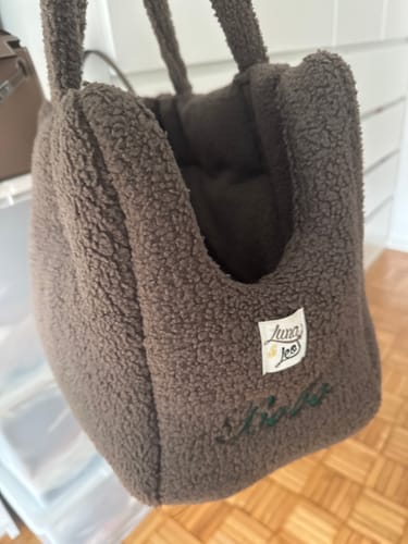 Customer photo review of Trasportino Bouclé Teddy Castagno