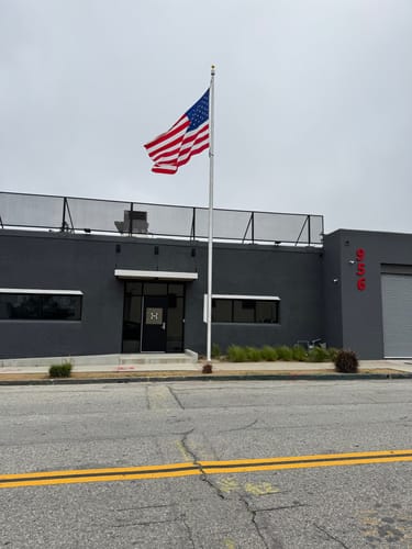 Customer photo review of 35 ft. Commercial Flagpole with Internal Cable Halyard, Rated At 91 mph