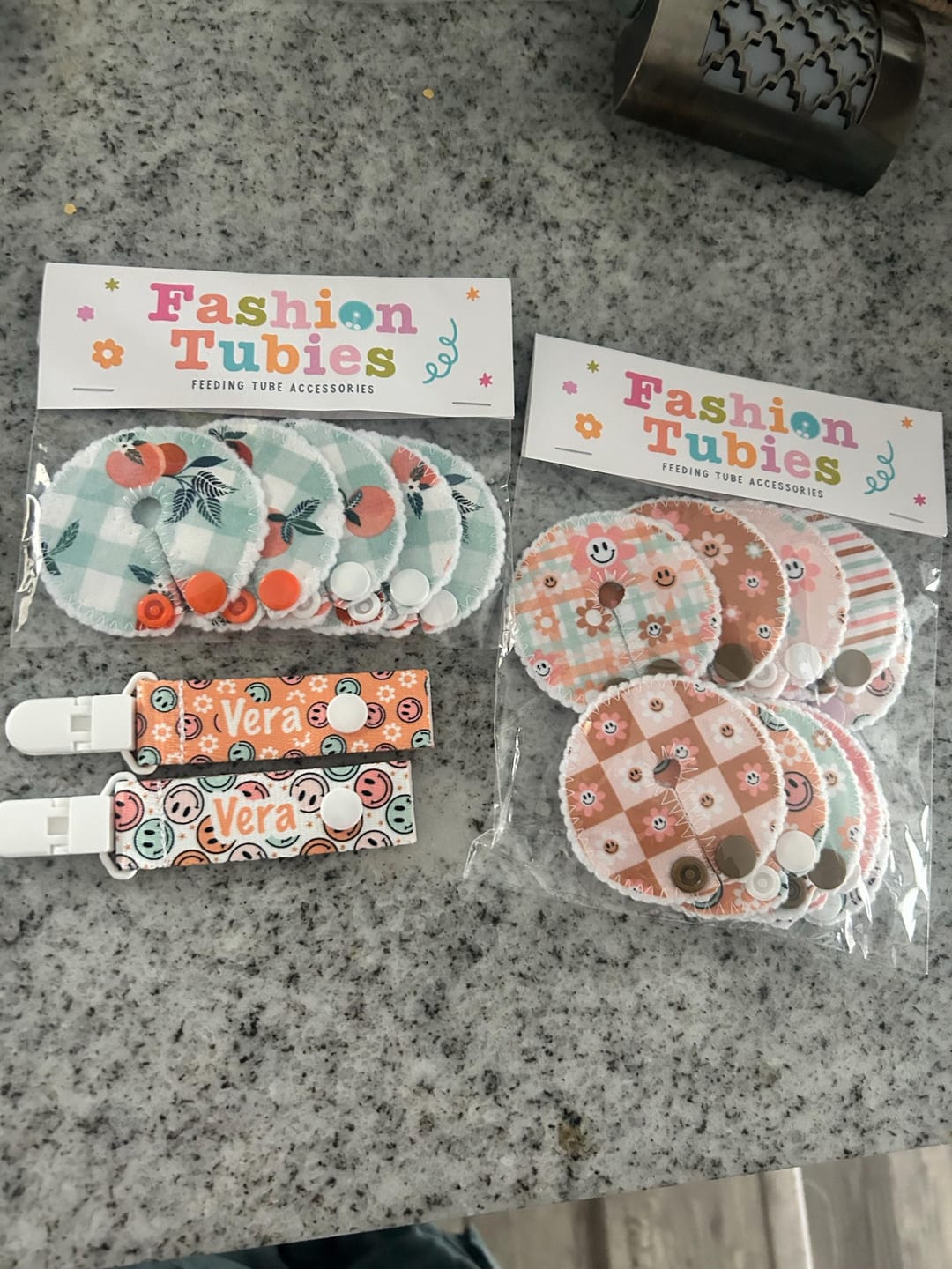 Customer photo review of Retro Faces Clips