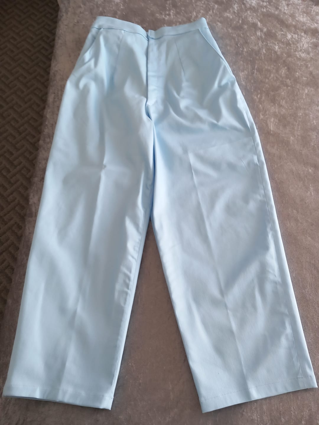 Customer photo review of 8oz Washed Denim Fabric