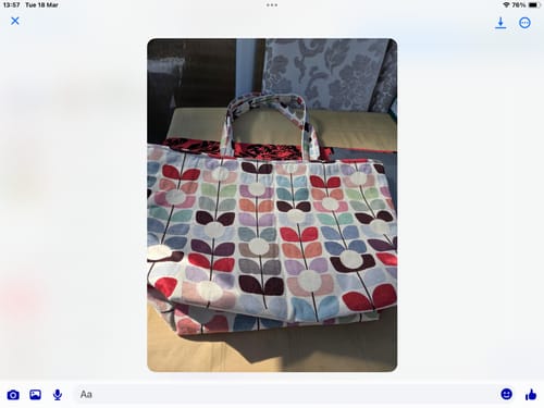 Customer photo review of Bloom Tapestry Fabric