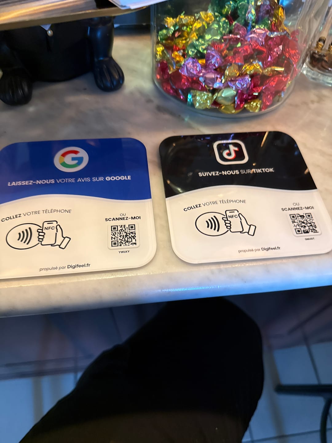 Customer photo review of Plaque Avis Google