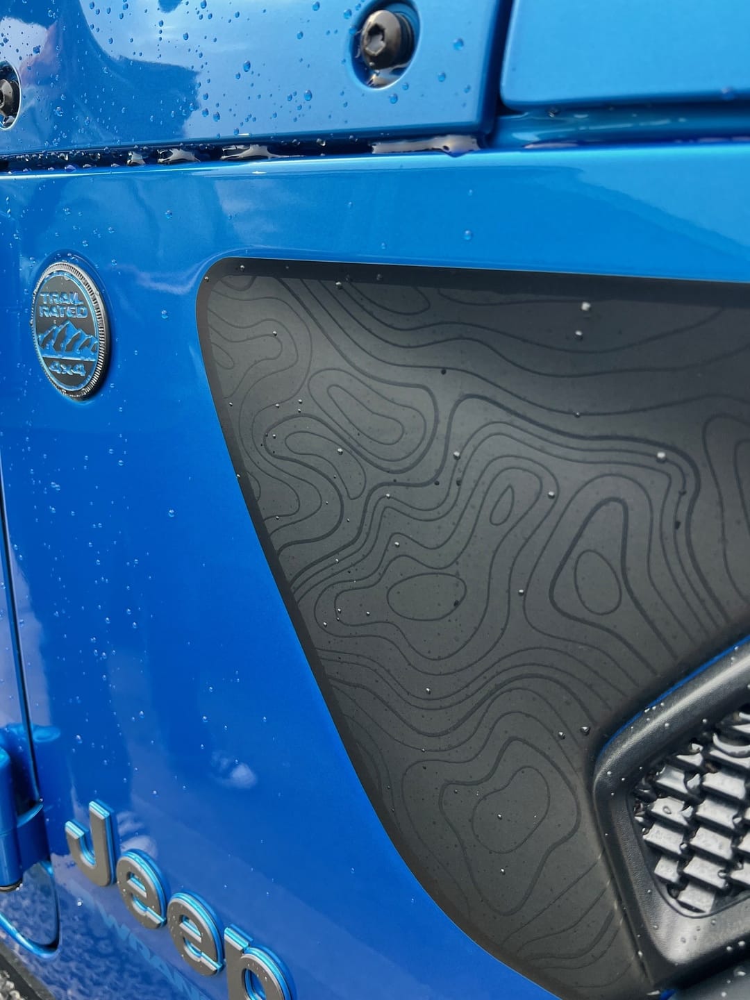 Customer photo review of Premium Fender Vent Decal Set | Black Topo - fits Wrangler JL & Gladiator JT