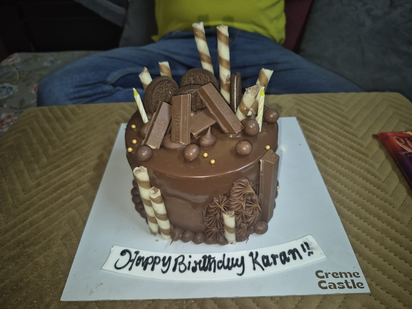 Customer photo review of Chocolate cake
